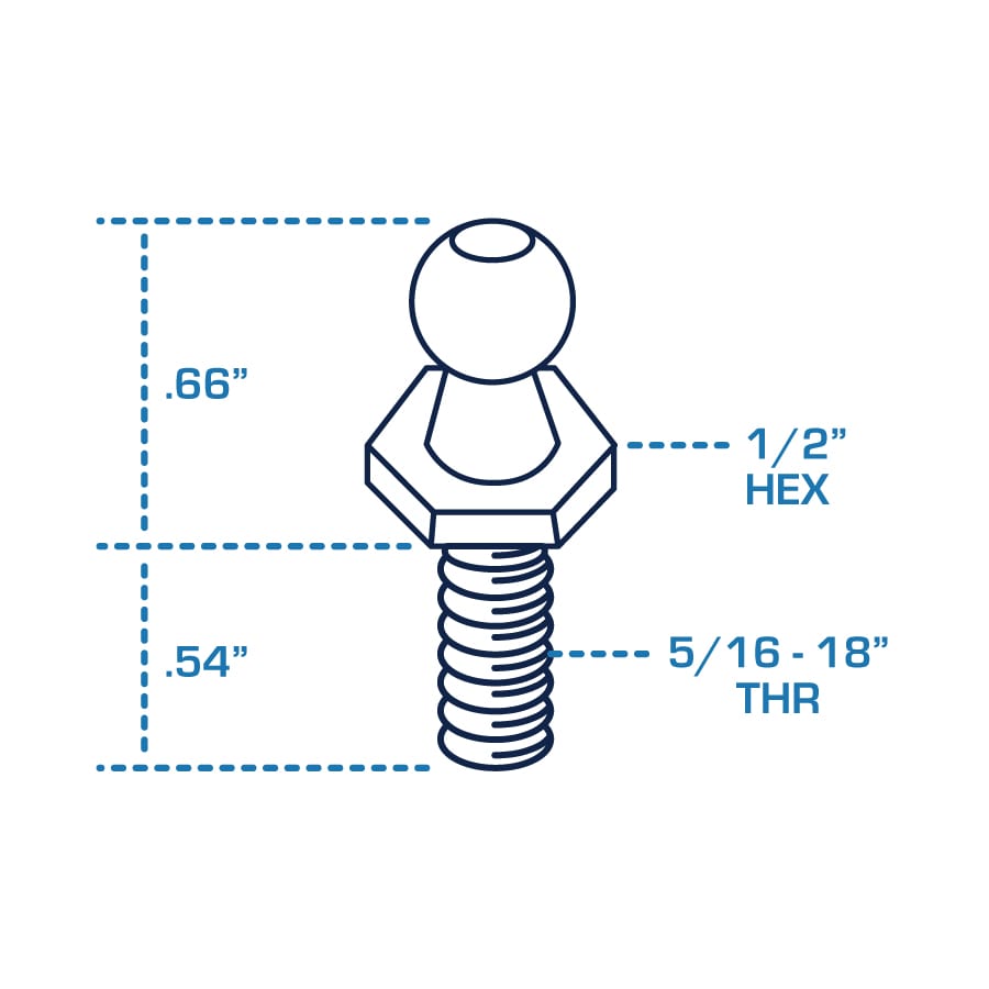 Diagram-HS-101-Hibshman-Machine-Products-Ball-Stud-69BS-HS-101-10mm-Length-1.2-Shank-9/16-Thread-5/16