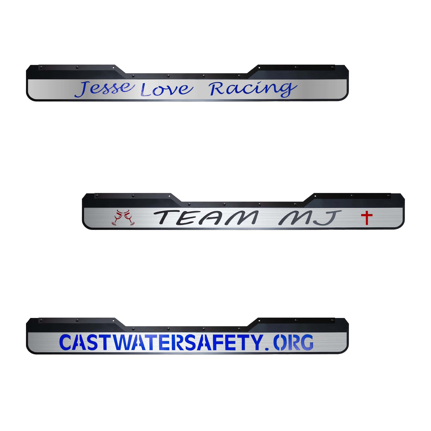 Future-Sales-Build-your-own-custom-Rock-Guard-rubber-size-face-plate-finish-symbol-font-text-Mirror-Finish-Brushed-Top-Bars-Backer-Plate-MFR-CUSTOM