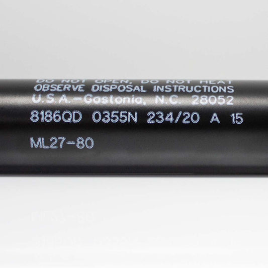 Future-Sales-Stabilus-Strut-ML-27-80-8186QD-OEM-Replacement-RV-bed-storage-Extended-Length-28-Compressed-16.5-Dimensions-10mm-rod-22mm-tube-Newton-0355N-Force-80-lbs-Accommodates-10mm-ball-socket-side