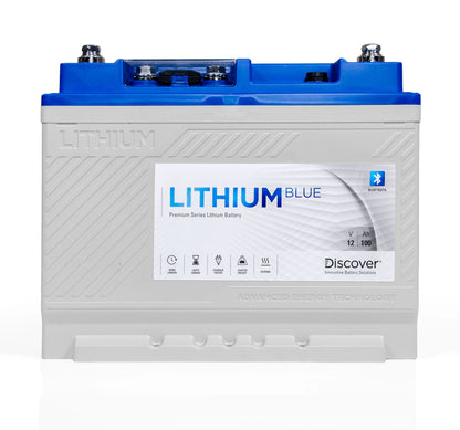 Discover 12V Lithium Blue 100Ah Battery with Heat