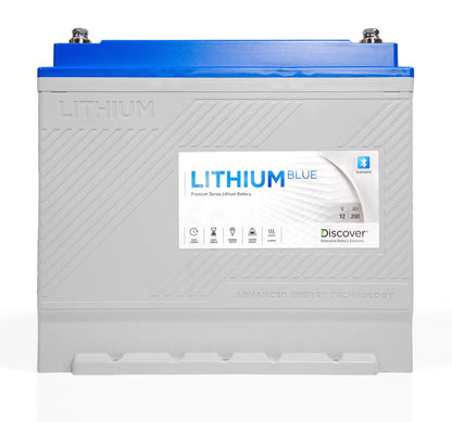 Discover 12V Lithium Blue 200Ah Battery with Heat