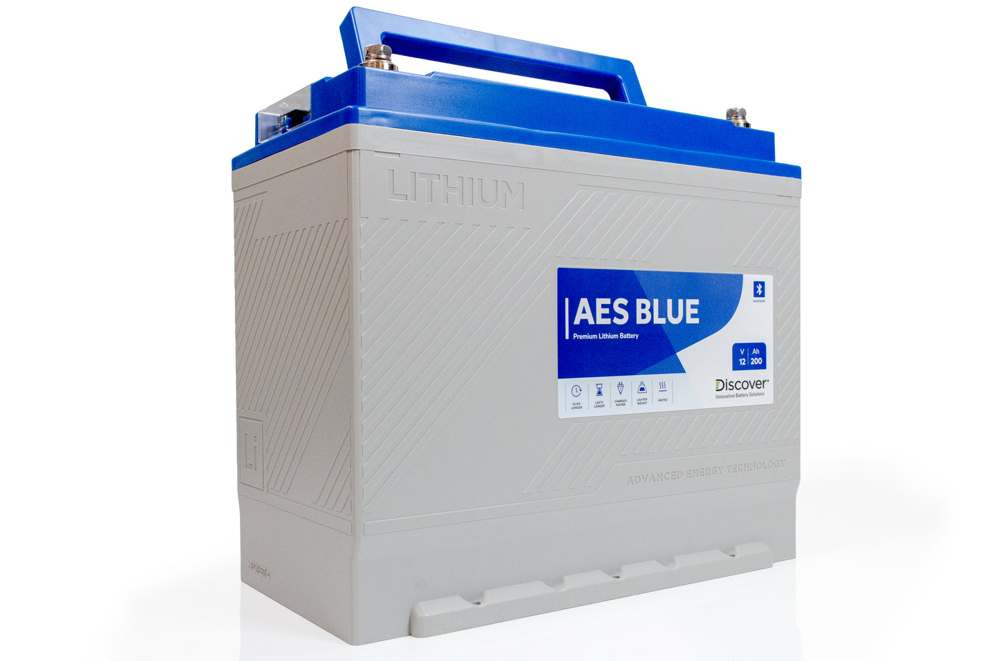 Discover 12v Lithium Blue 200Ah Battery with Heat
