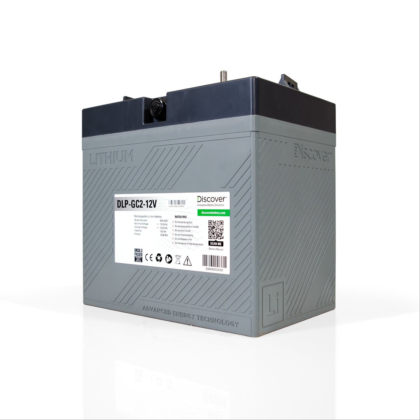 Discover 12V Lithium PRO 120Ah Battery