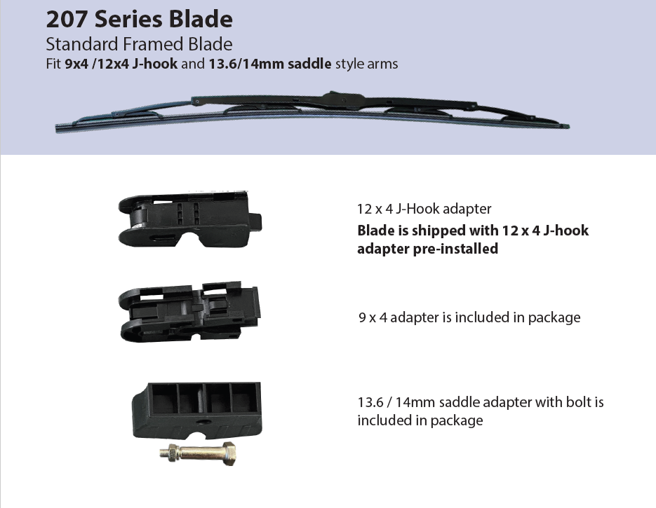 Wiper Blade - 28" Framed