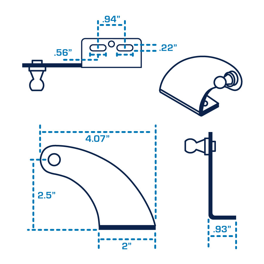 Diagram-SB-156-Hibshman-Machine-Products-Banana-Bracket-Left-Hand-Side-view