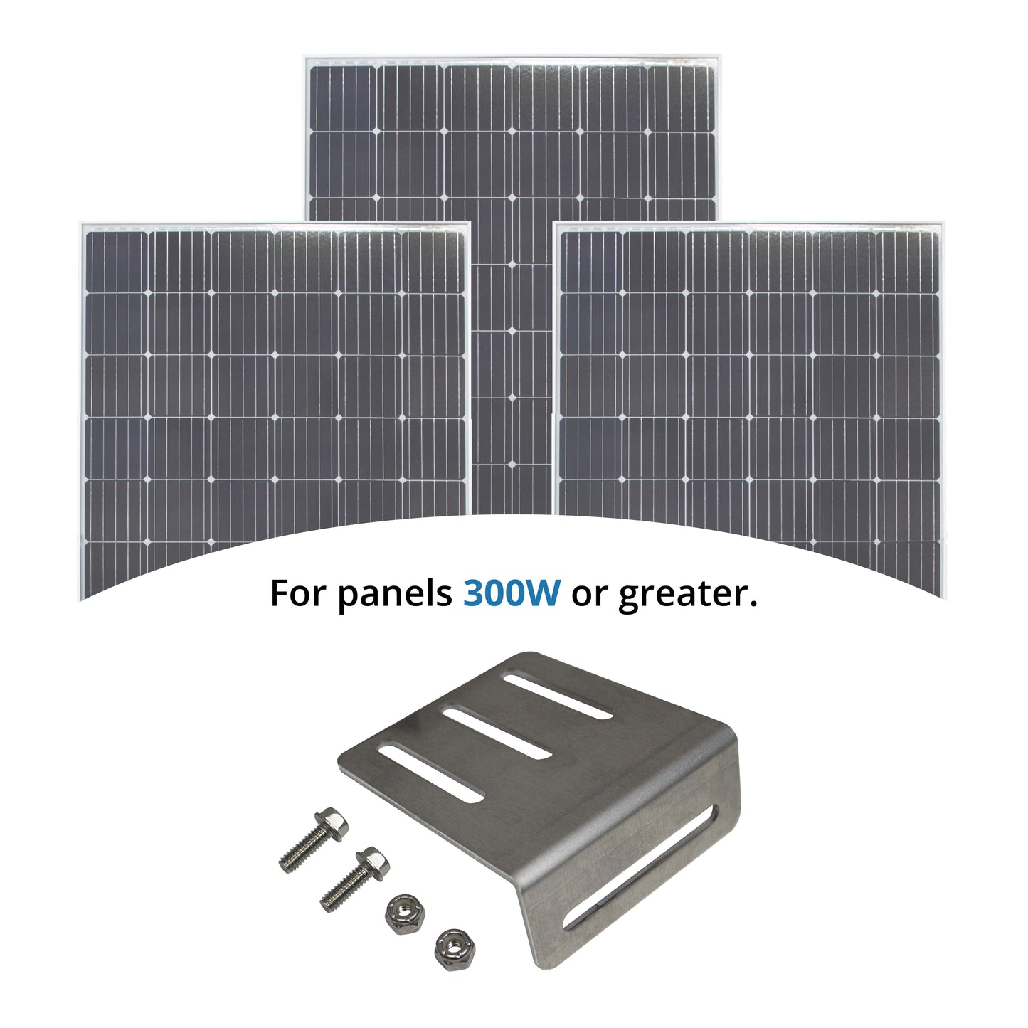 L Bracket Solar Panel Mounting Kit - 4" adjustable