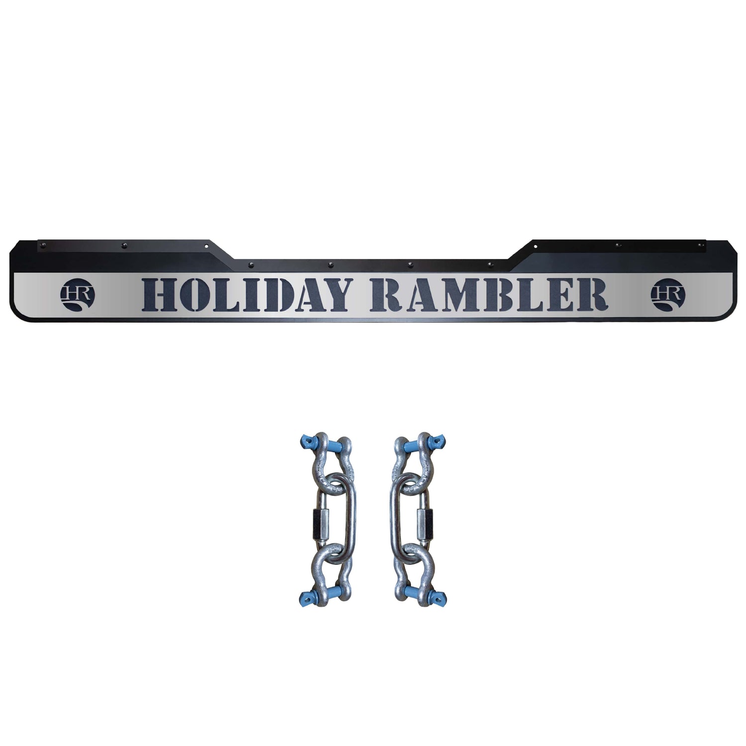 Future-Sales-Rock-Guard-HOLIDAY-RAMBLER-12-inch-Notched-MFR-H-03N-12-by-95-Center-Notch-Mirror-Finish-Face-Plate-2004-through-2010-hardware
